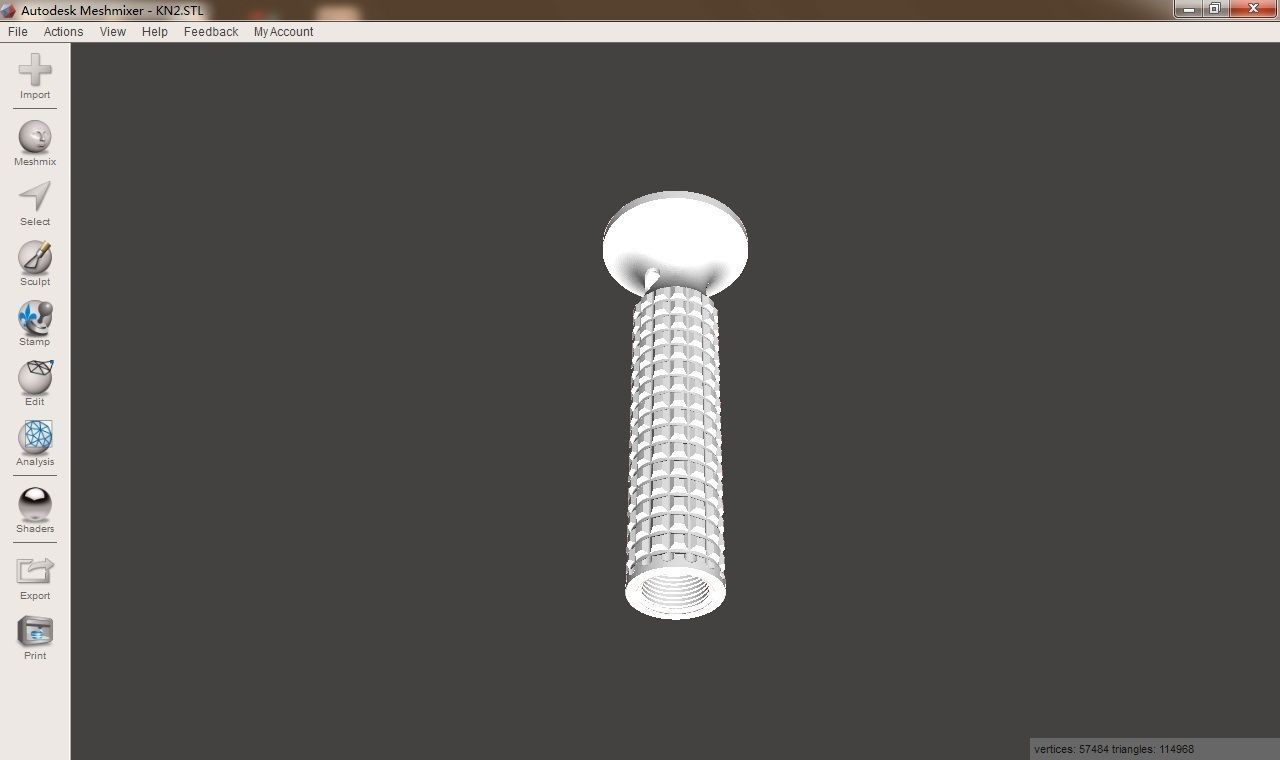 Rotating Dagger 3D print model_1