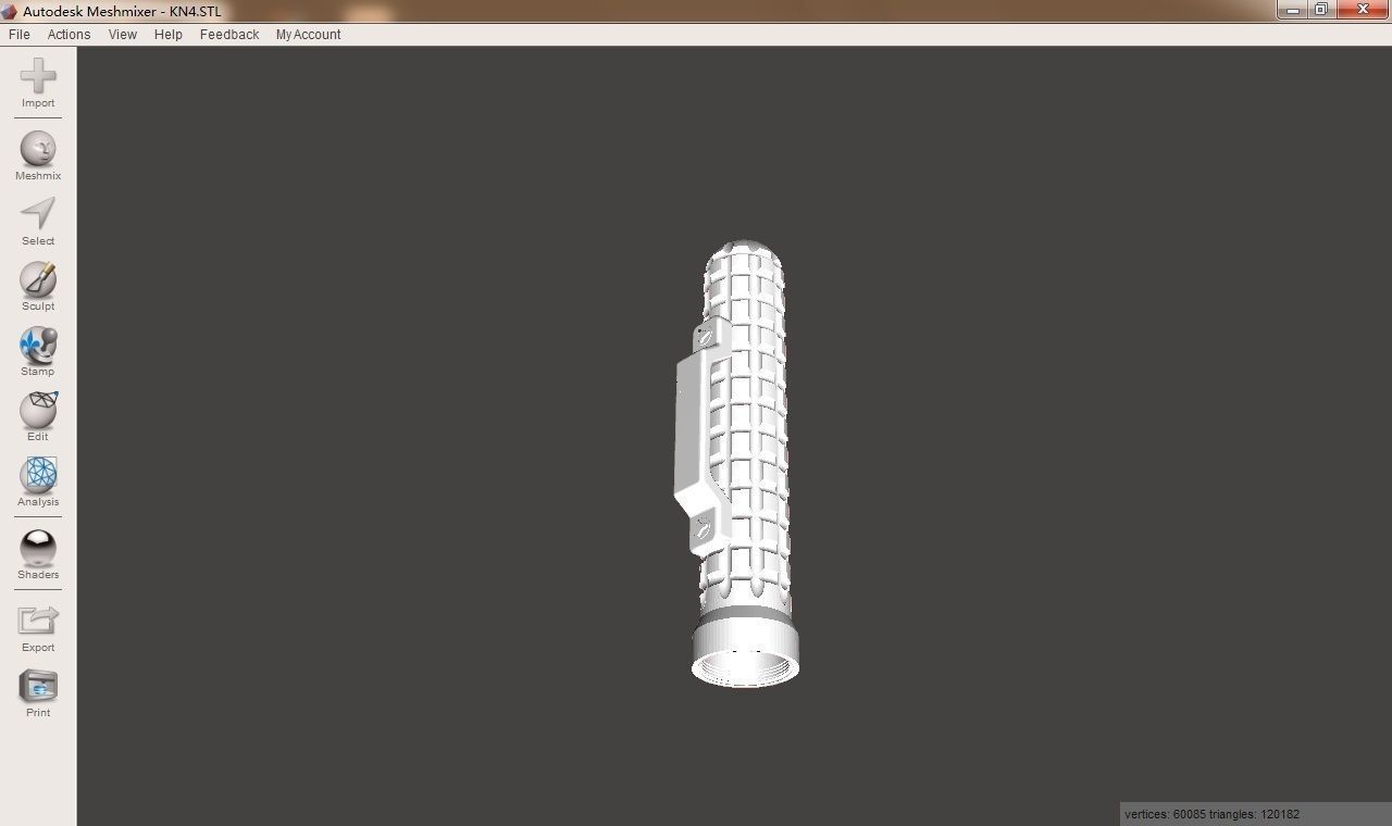 Rotating Dagger 3D print model_2