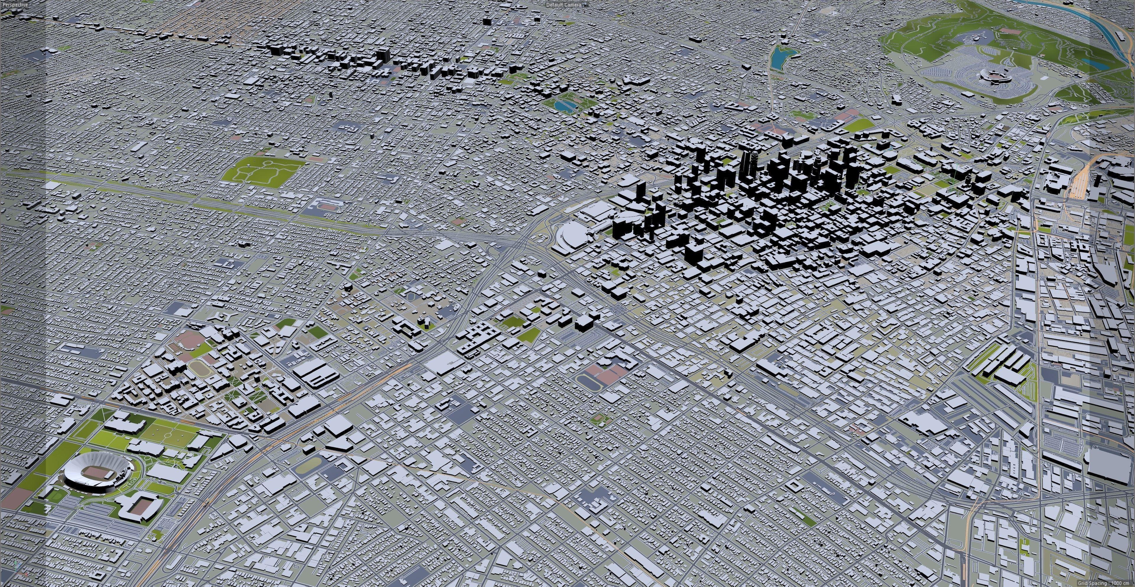 Los Angeles in California USA 95km Low-poly 3D model_43