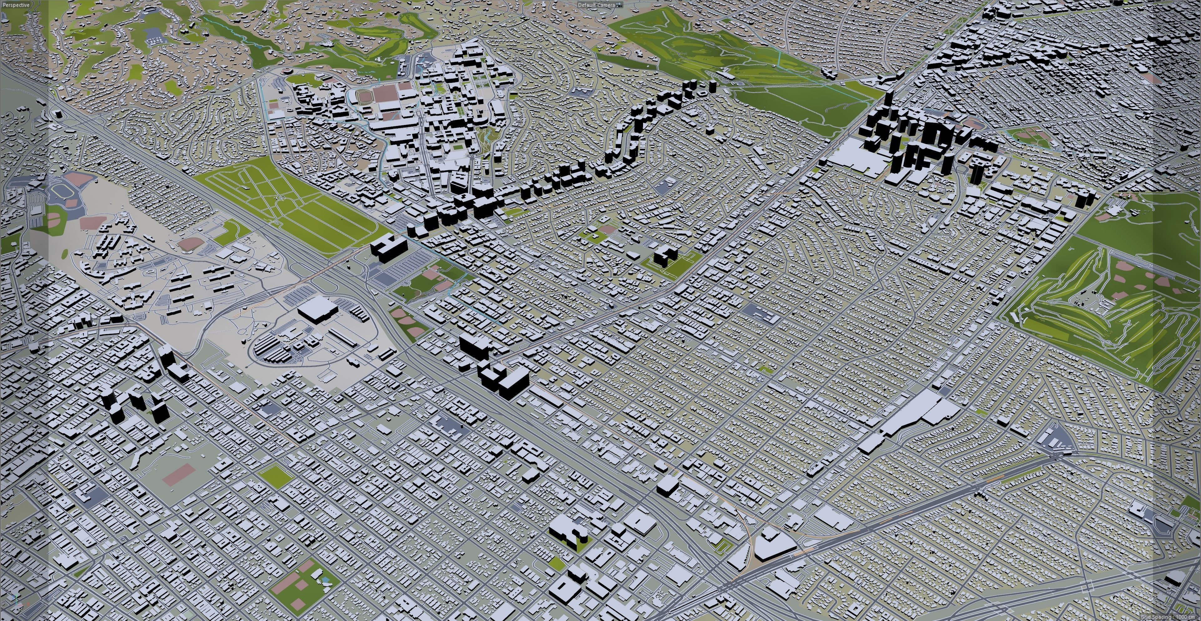Los Angeles in California USA 95km Low-poly 3D model_41