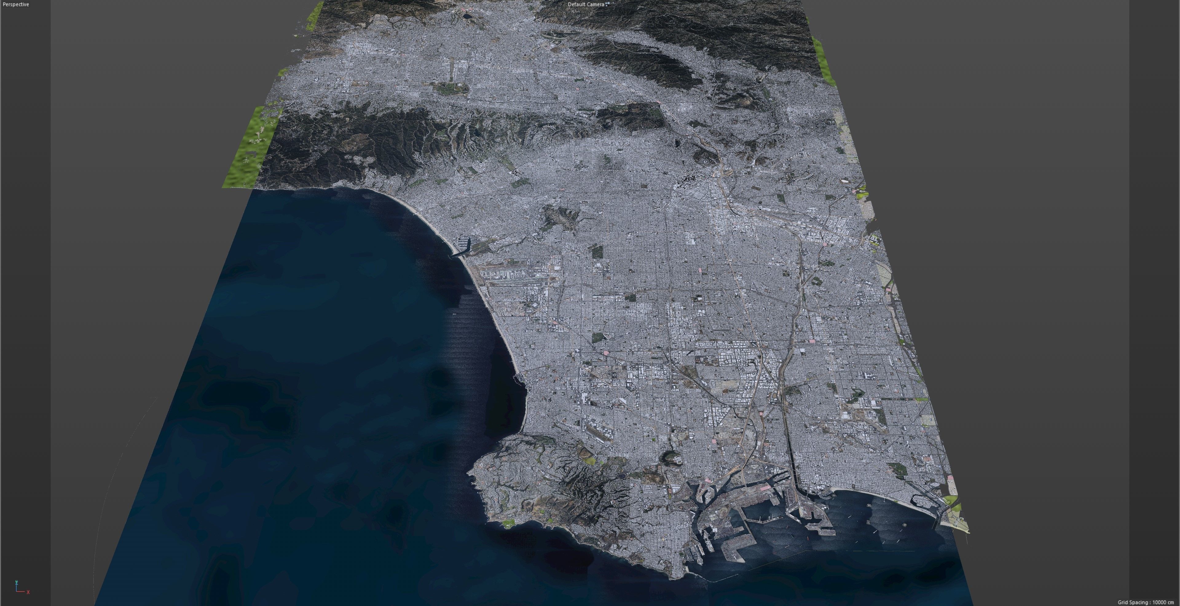Los Angeles in California USA 95km Low-poly 3D model_29