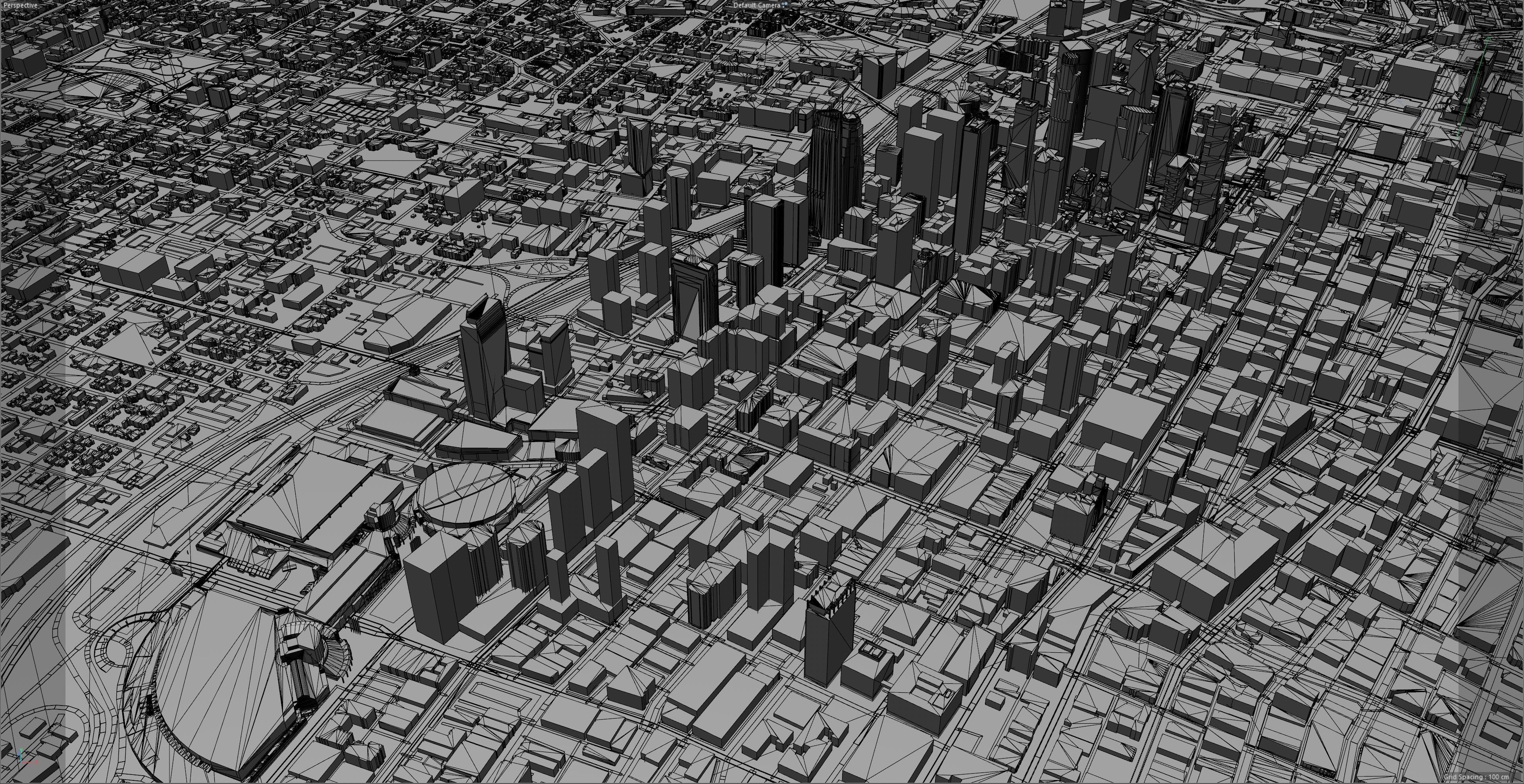 Los Angeles in California USA 95km Low-poly 3D model_25