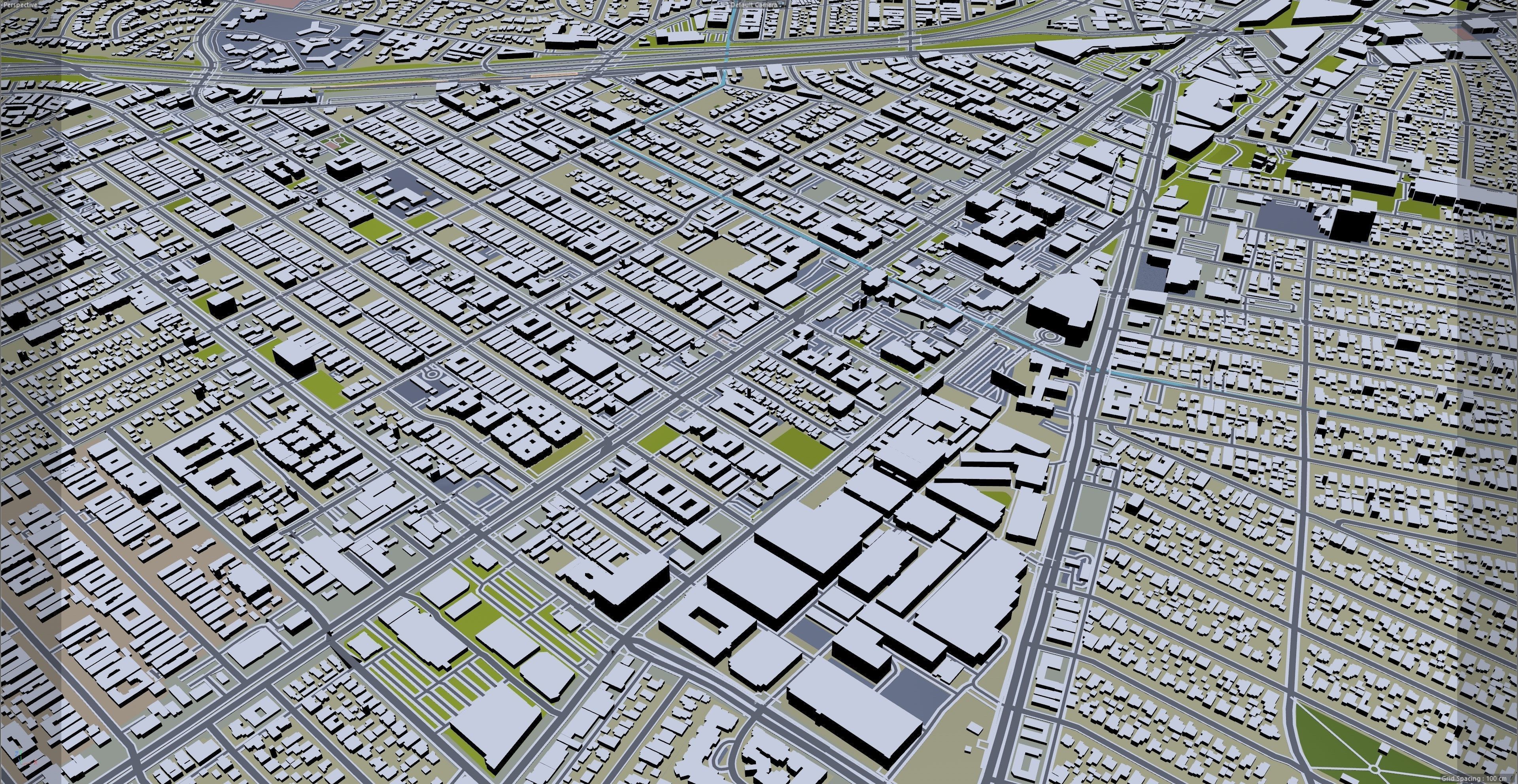 Los Angeles in California USA 95km Low-poly 3D model_40