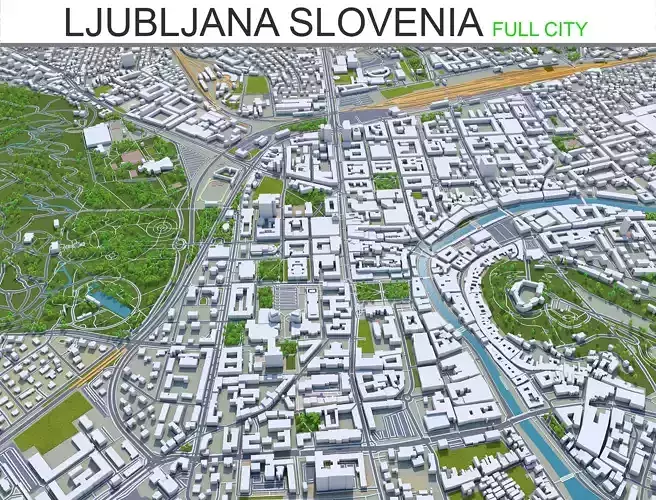 Ljubljana city Slovenia 50km