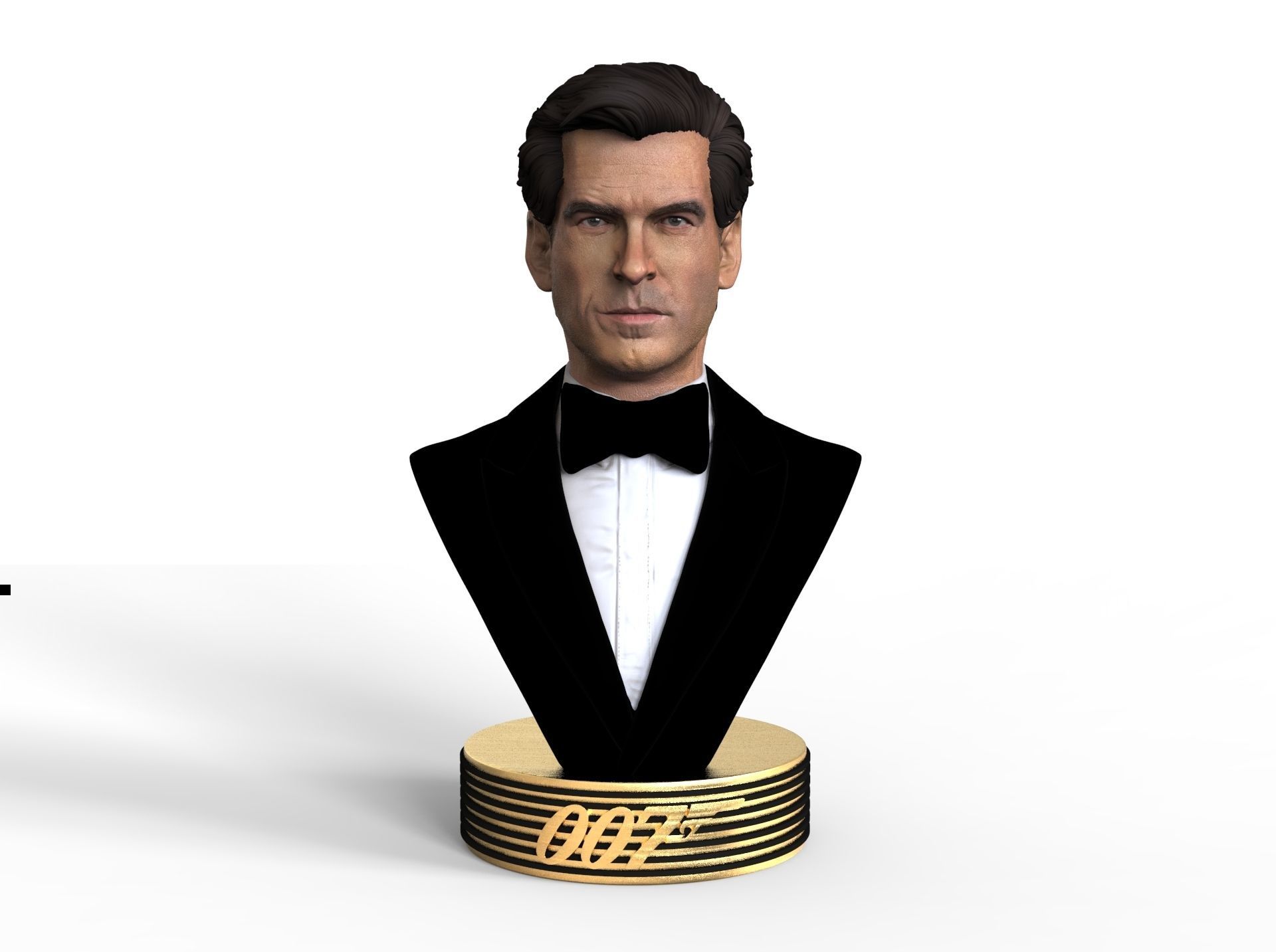 james bond bust statue 3D print model_1