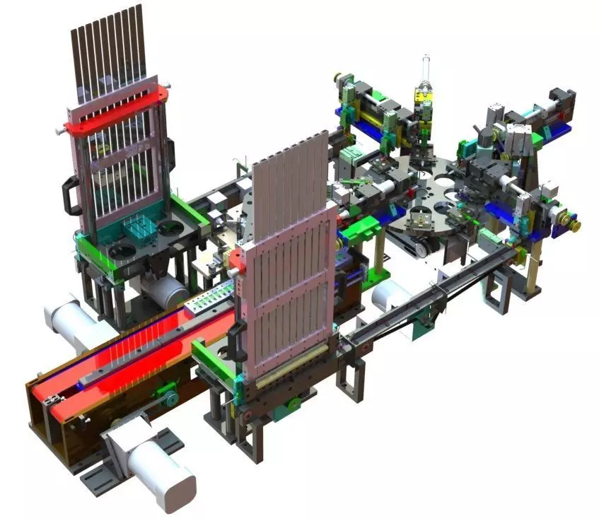 USB assembly line equipment 3D model_0