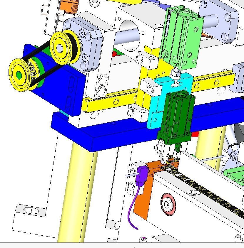 USB assembly line equipment 3D model_15