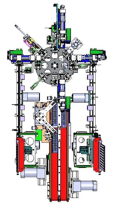USB assembly line equipment 3D model_18