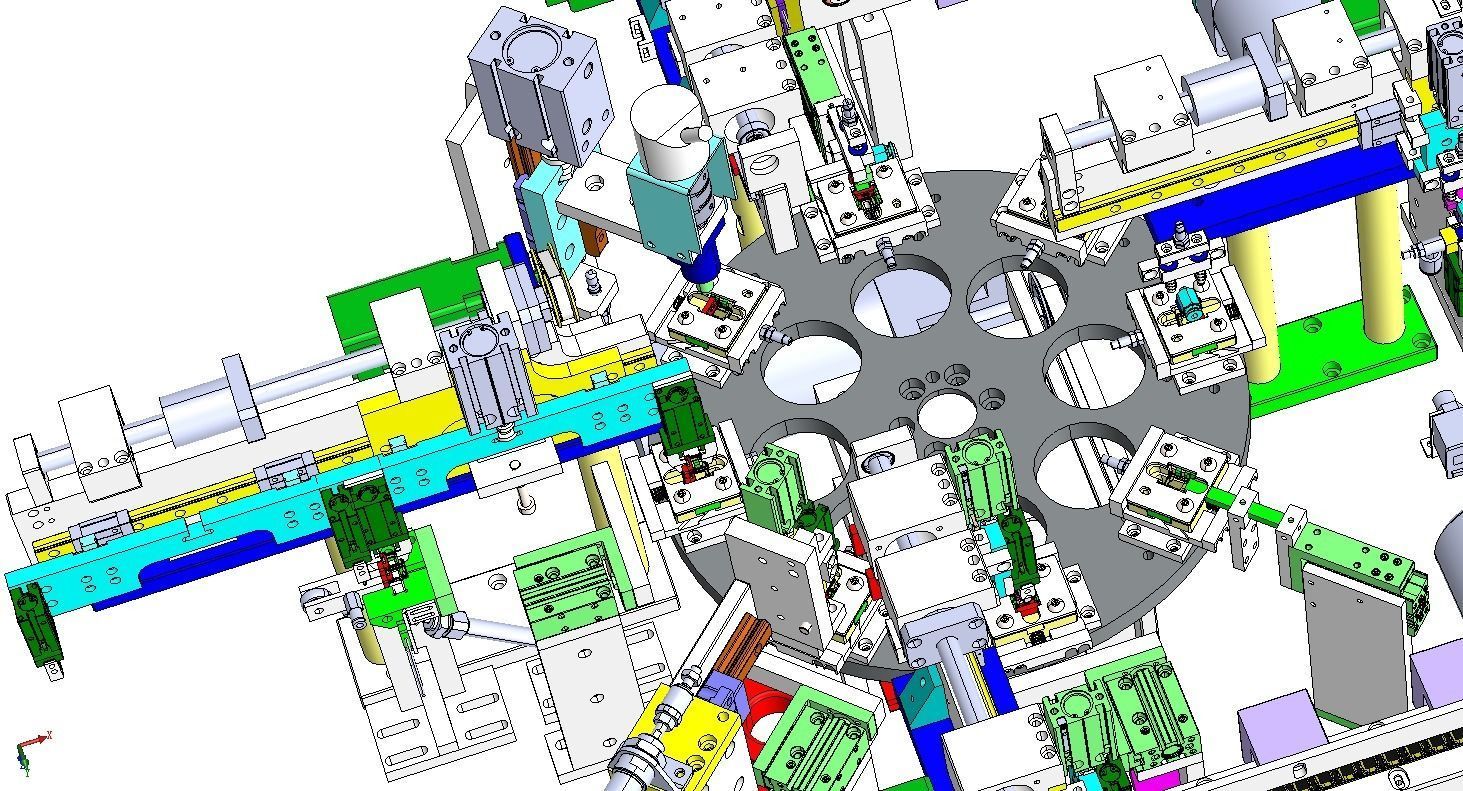 USB assembly line equipment 3D model_6