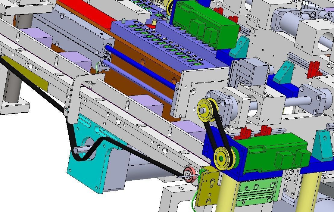 USB assembly line equipment 3D model_20