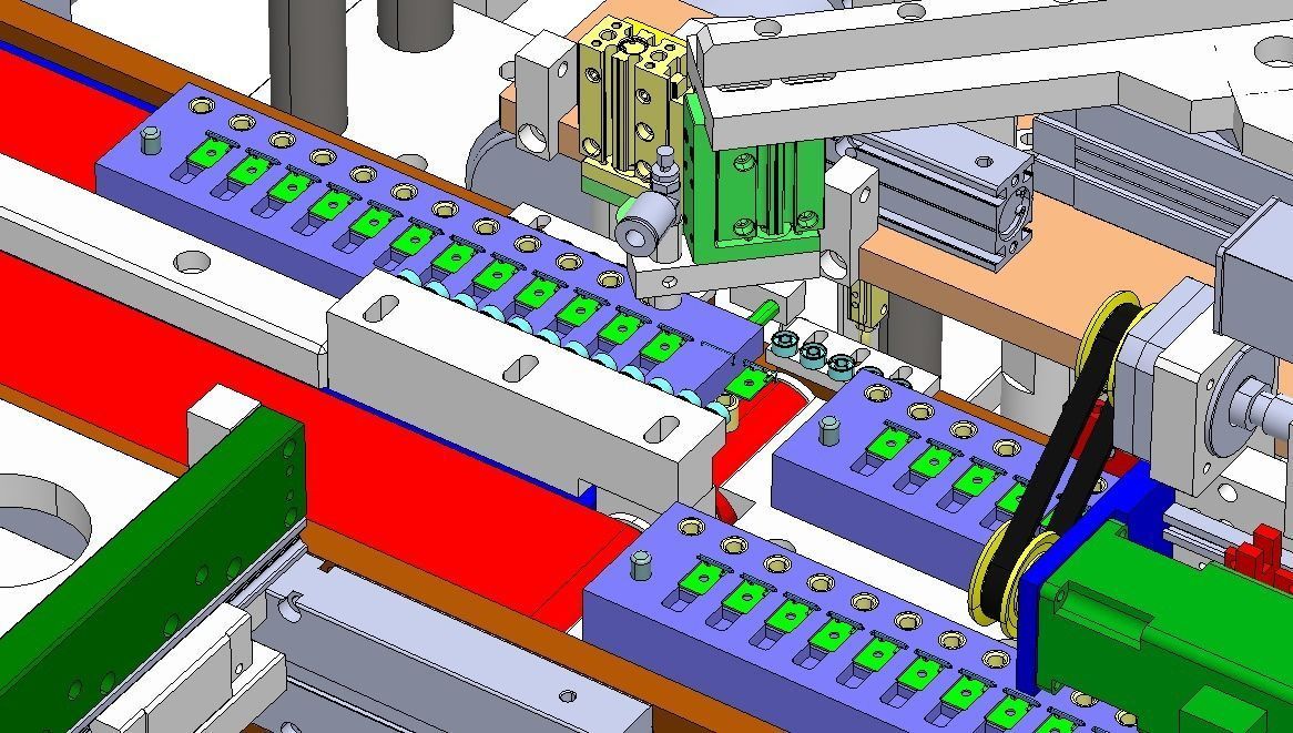 USB assembly line equipment 3D model_11