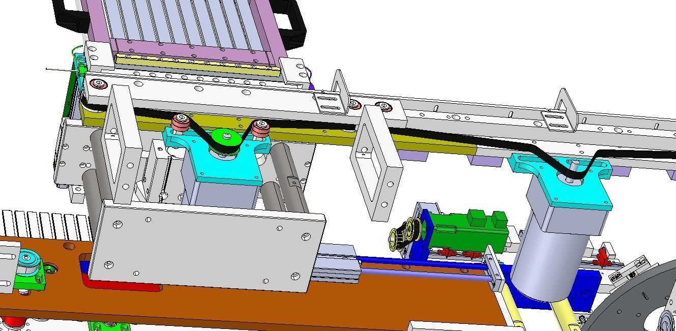 USB assembly line equipment 3D model_12