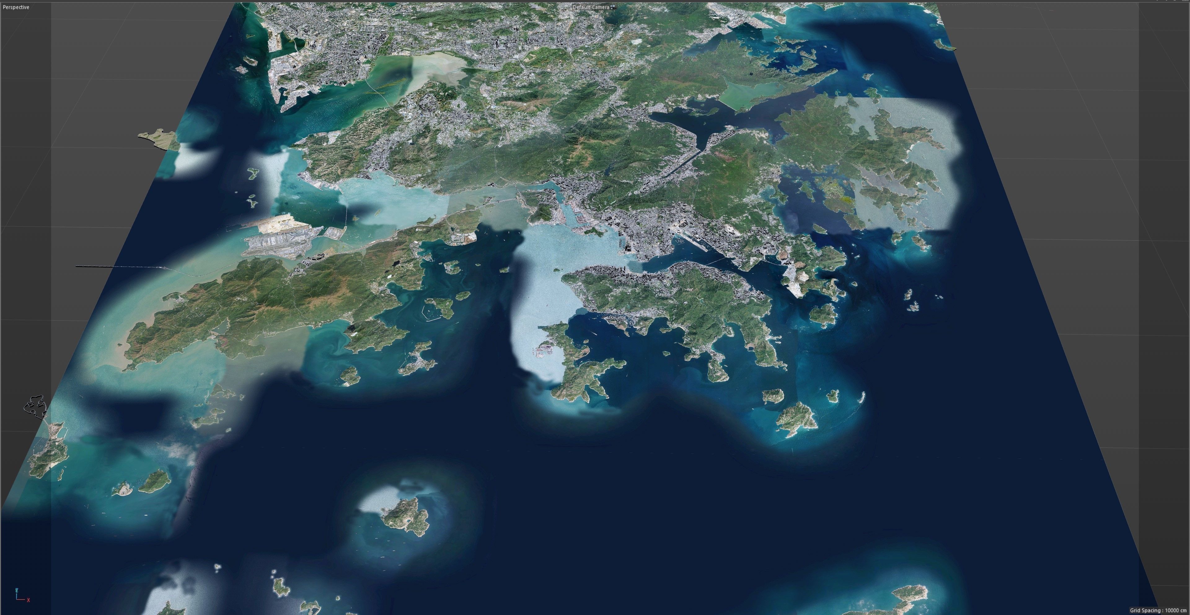 Hong Kong City China Low-poly 3D model_35