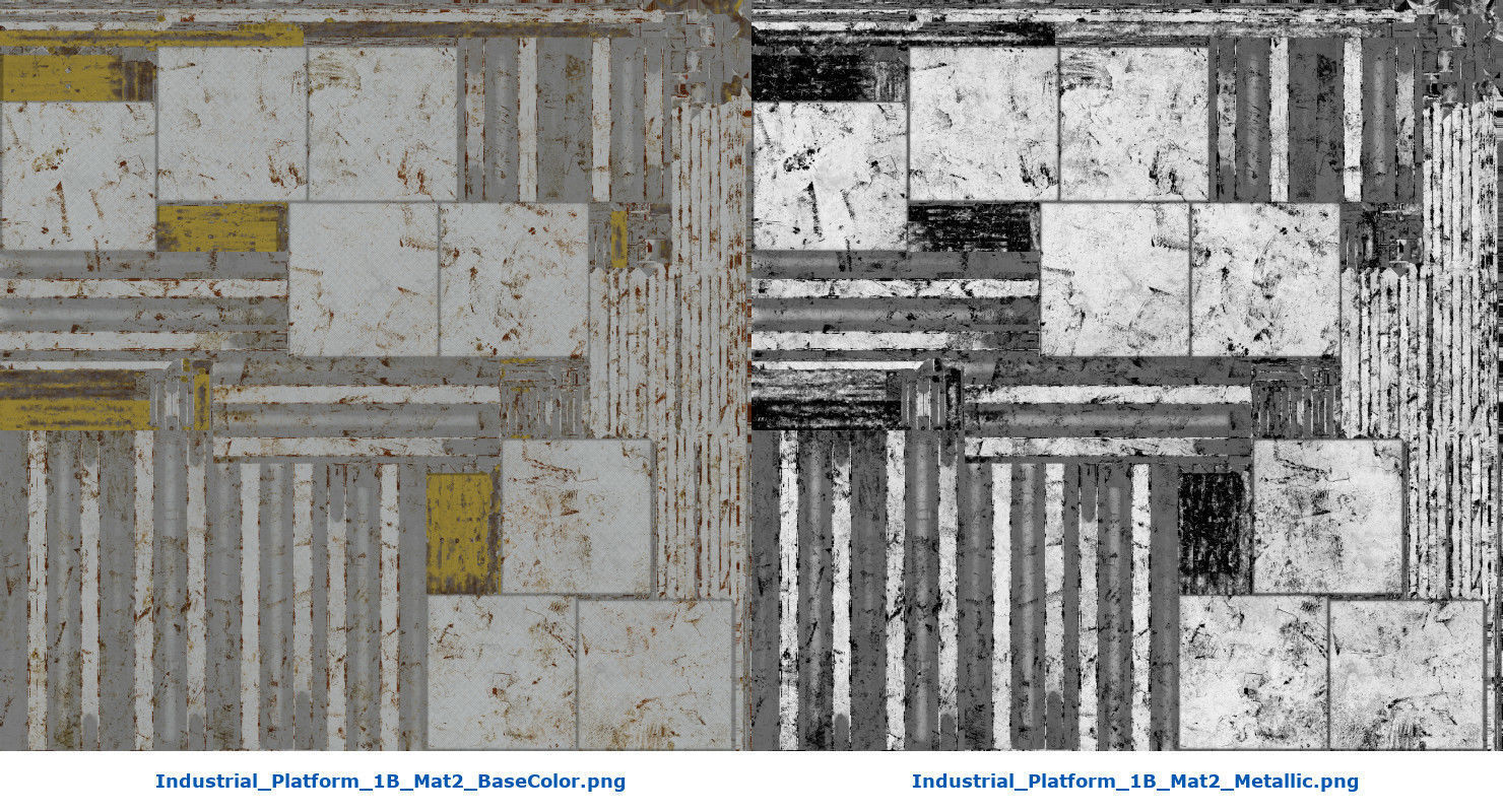 Industrial Platform 1B Low-poly 3D model_18