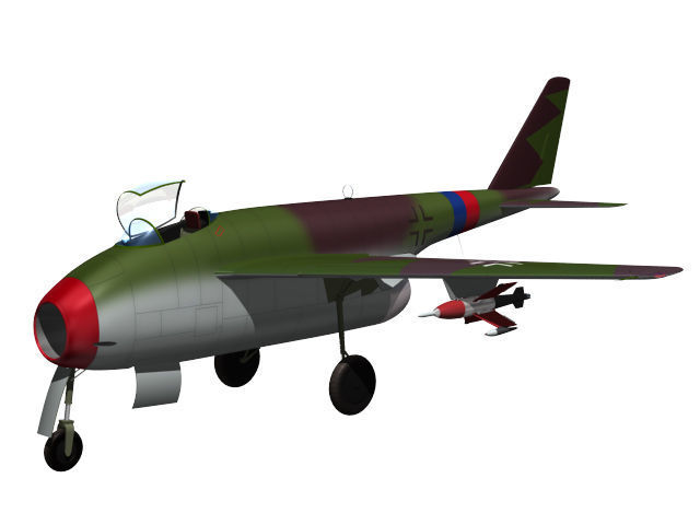 Messerschmitt P1101 3D model_1