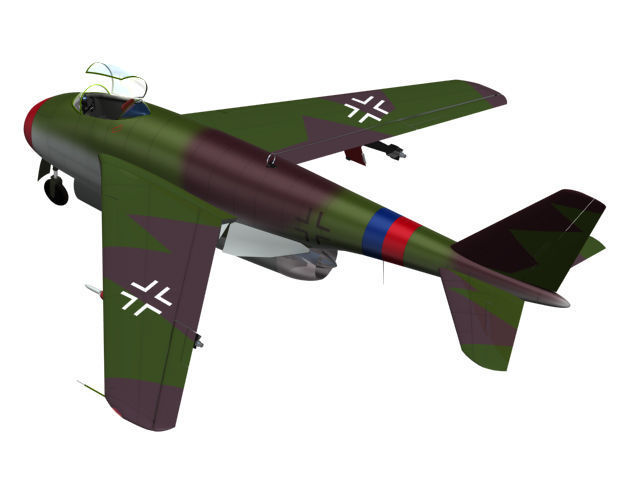 Messerschmitt P1101 3D model_2