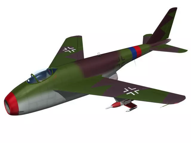 Messerschmitt P1101 3D model_0