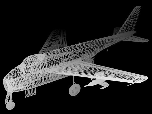Messerschmitt P1101 3D model_7