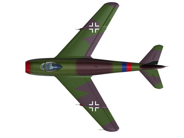 Messerschmitt P1101 3D model_3