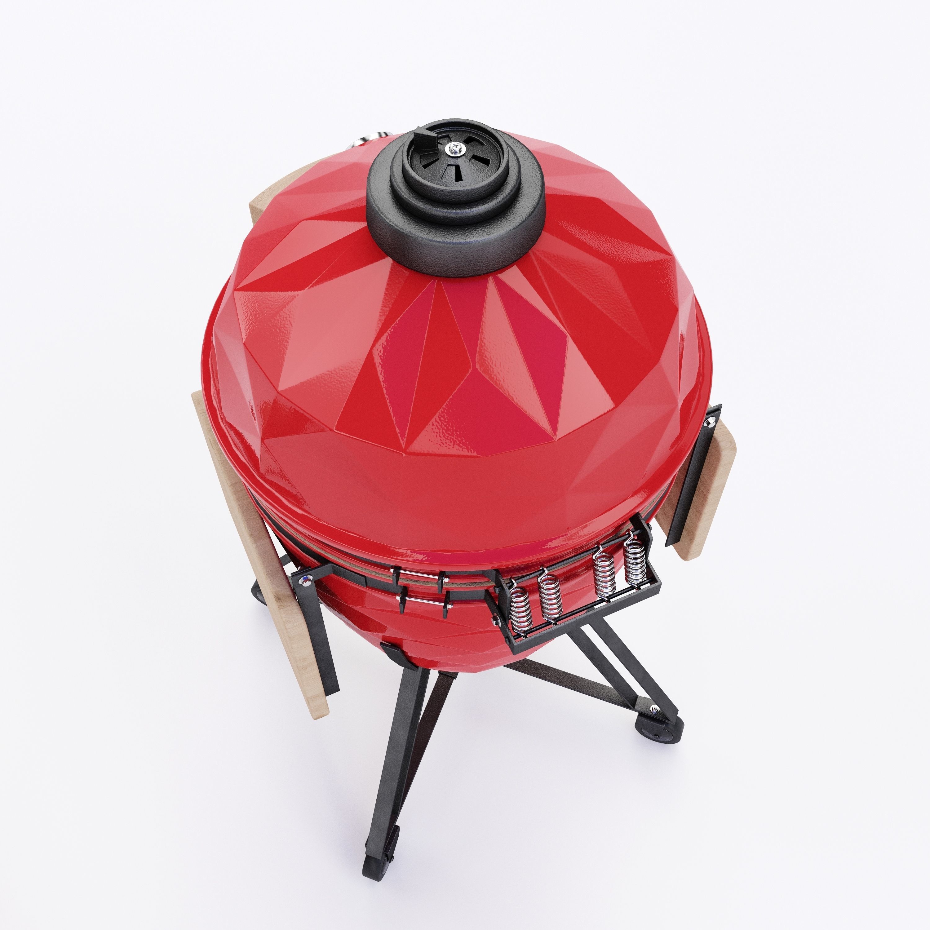 Kamado  grill 3D model_4