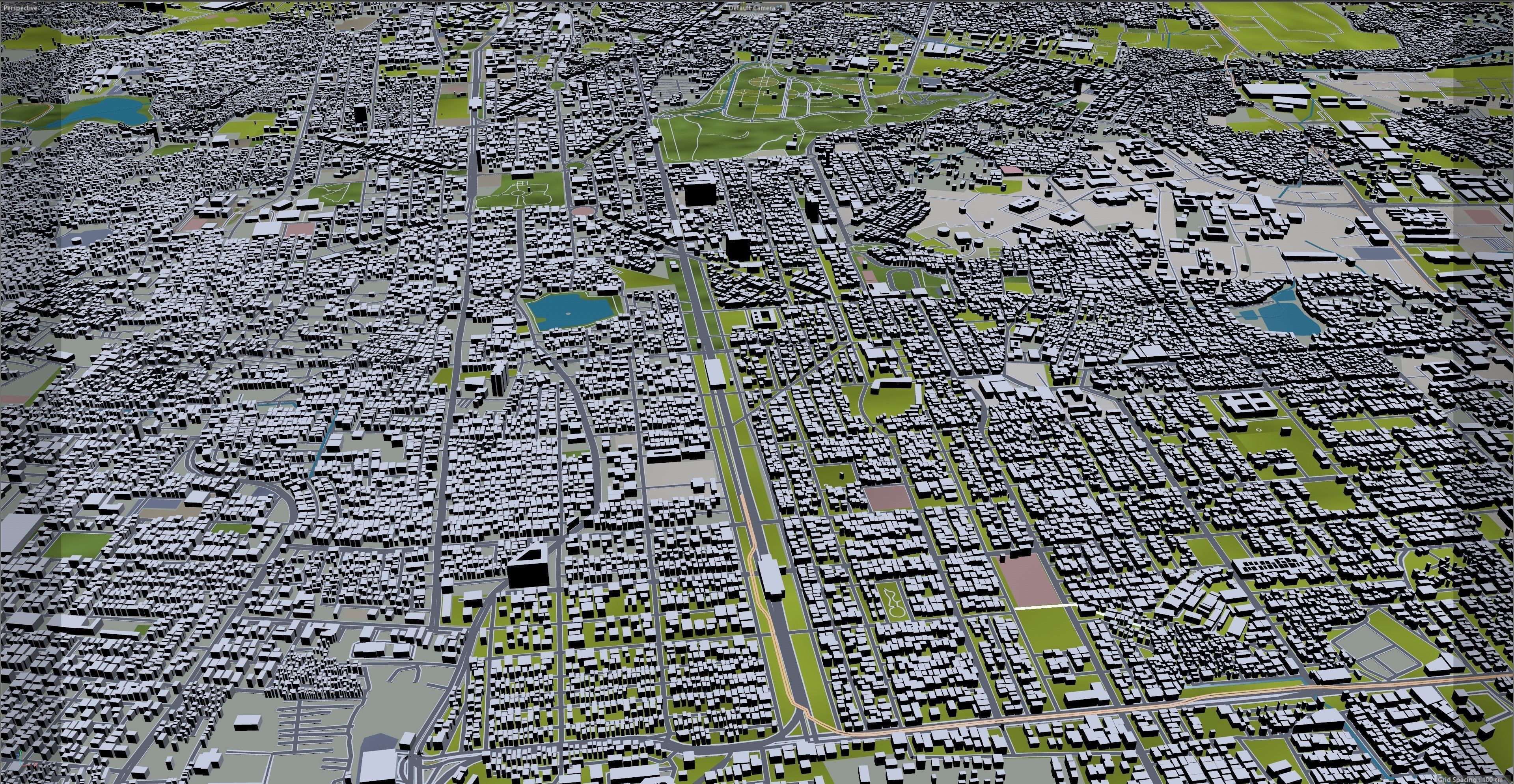 Bangalore Bengaluru in India 40km Low-poly 3D model_10