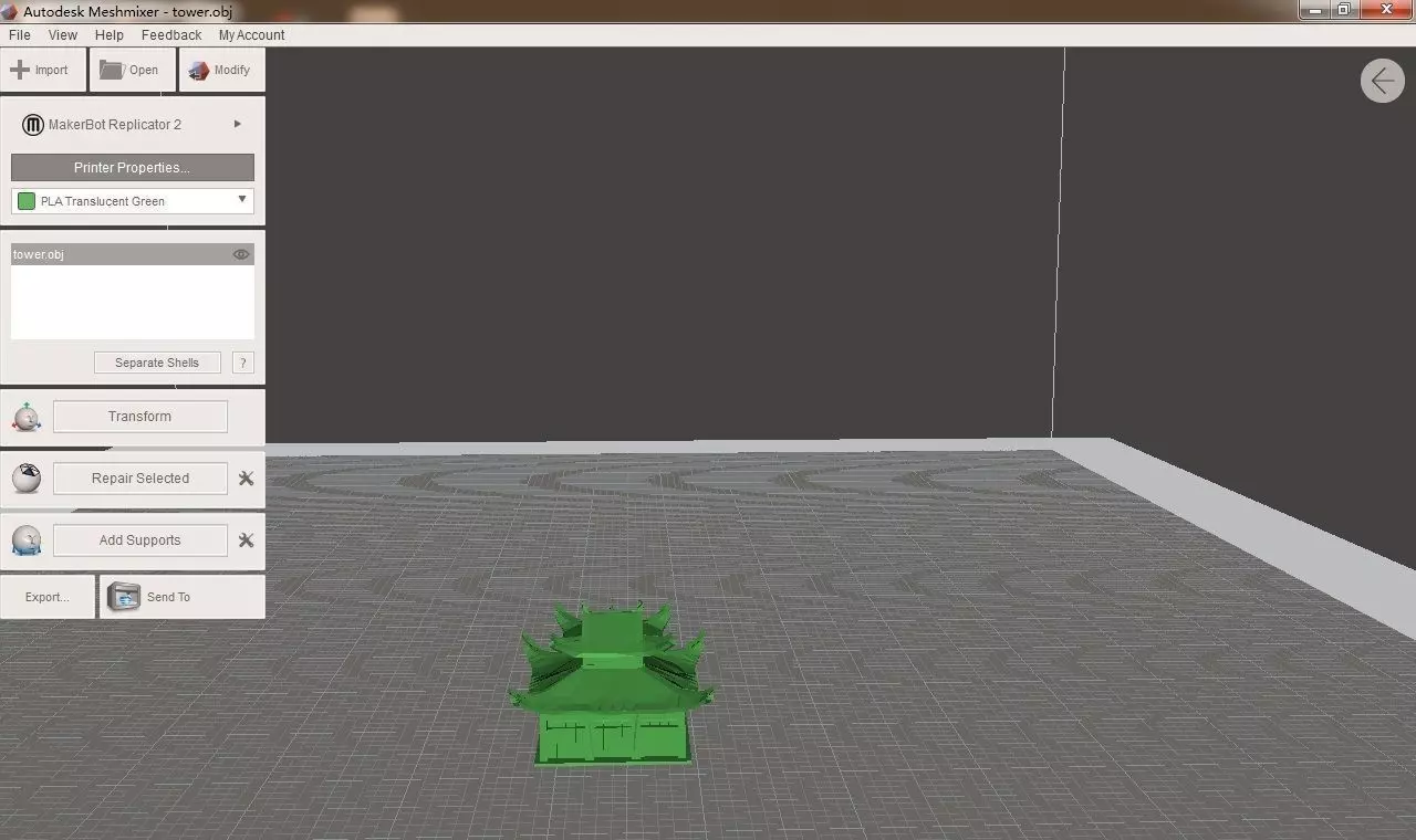 Buddhism tower 3D print model_0