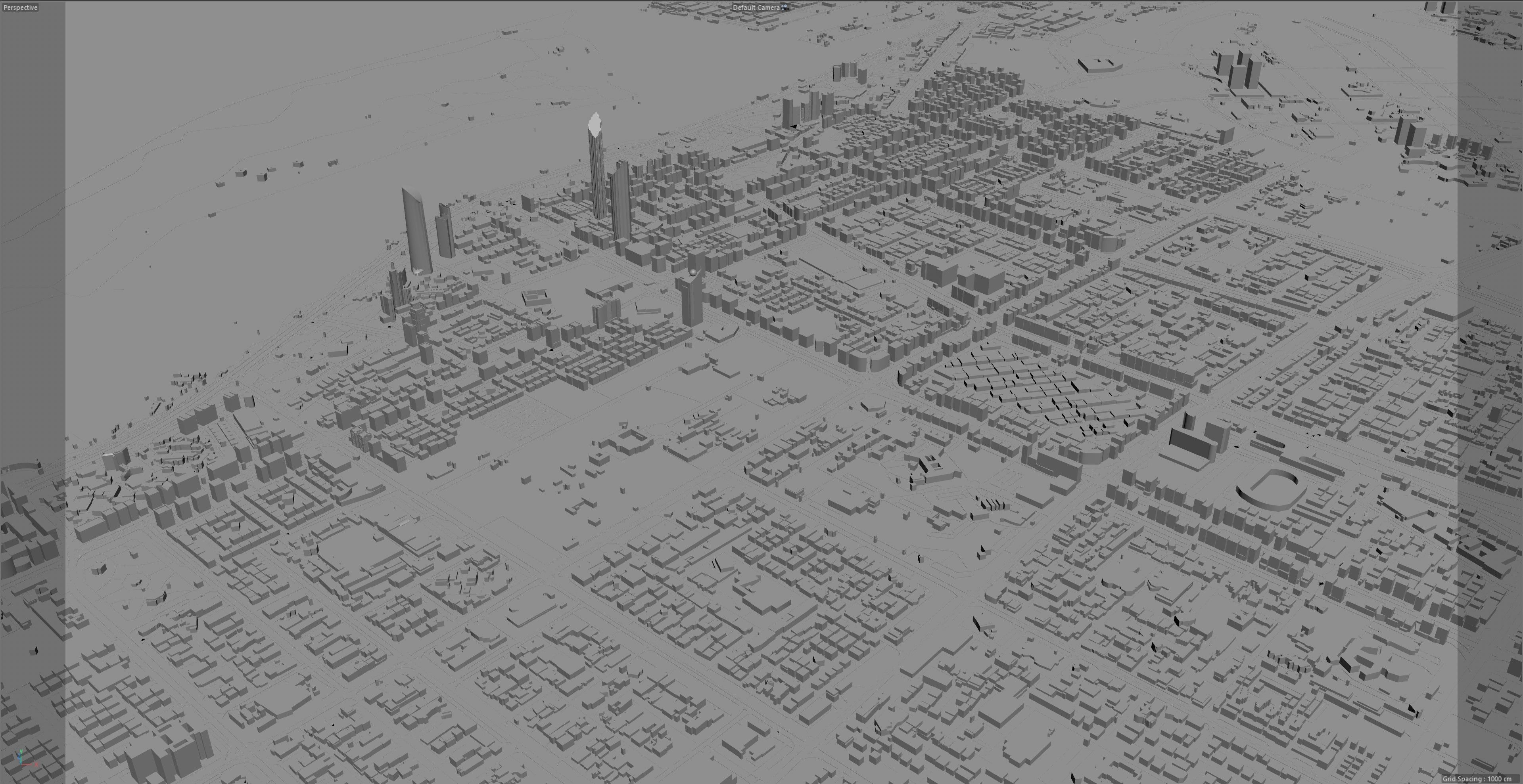 Abu Dhabi city in UAE Low-poly 3D model_22