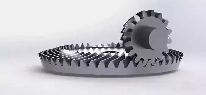 Spiral Bevel Gear - RATIO 3 - TEETH 16 48