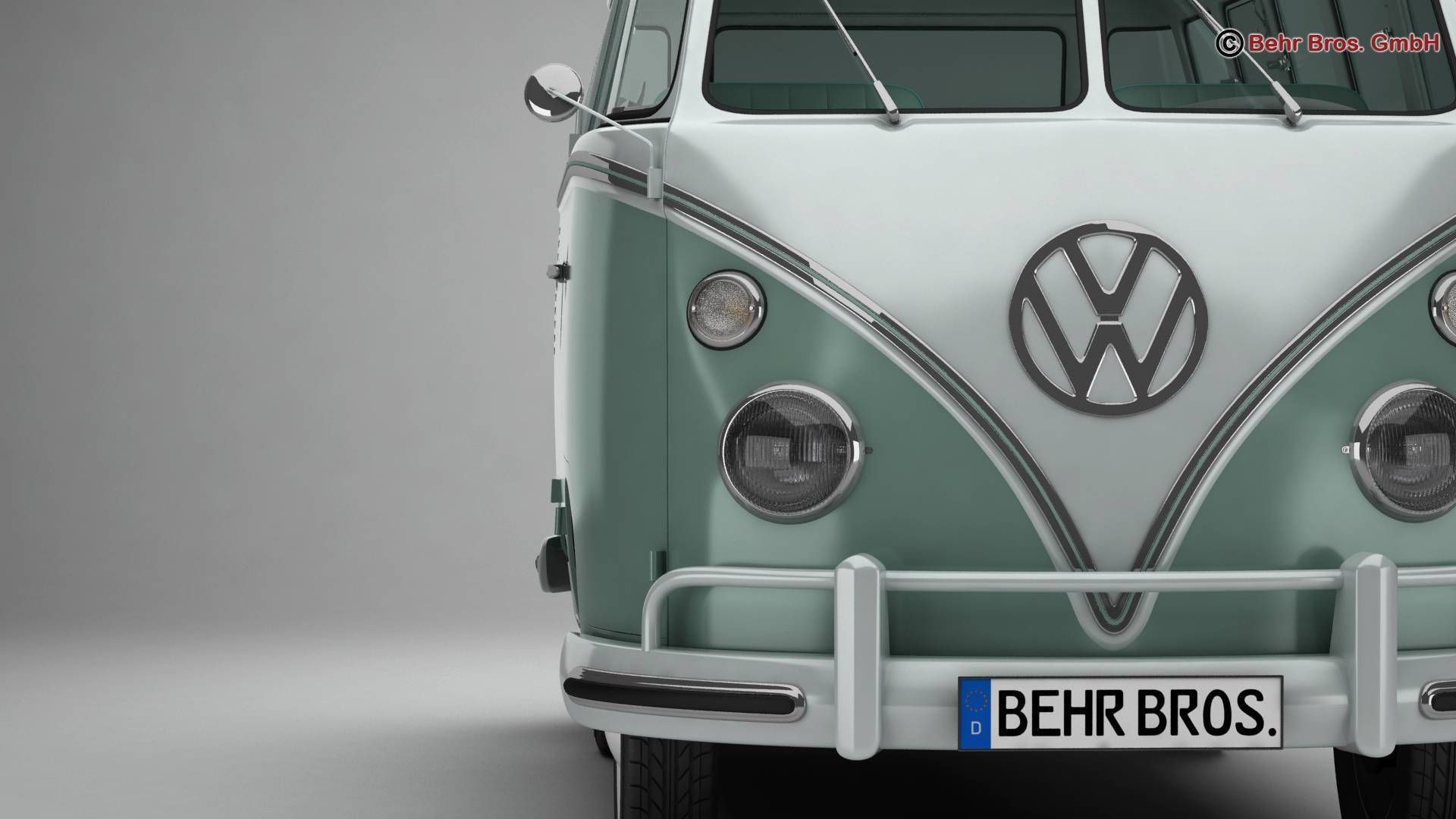Volkswagen Type 2 Samba 1963 3D model_8
