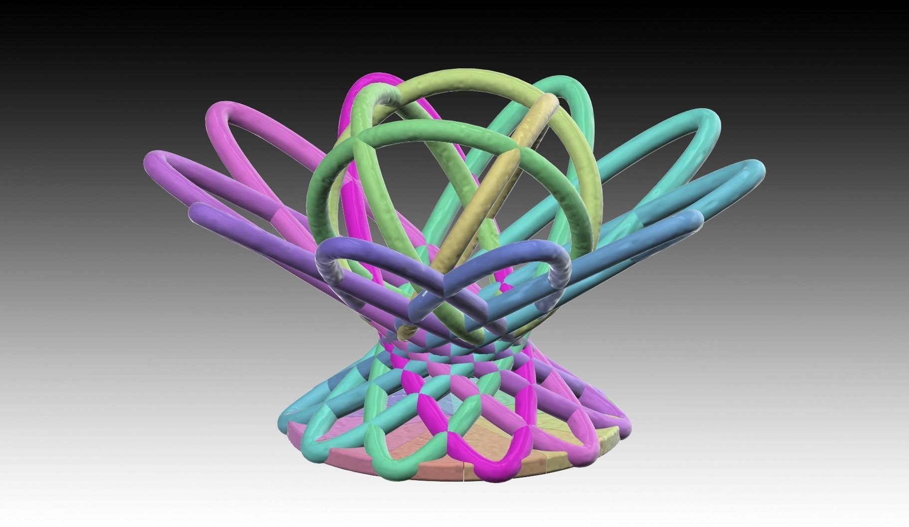 Aquarium-Ornaments Sea anemone Free 3D print model_1