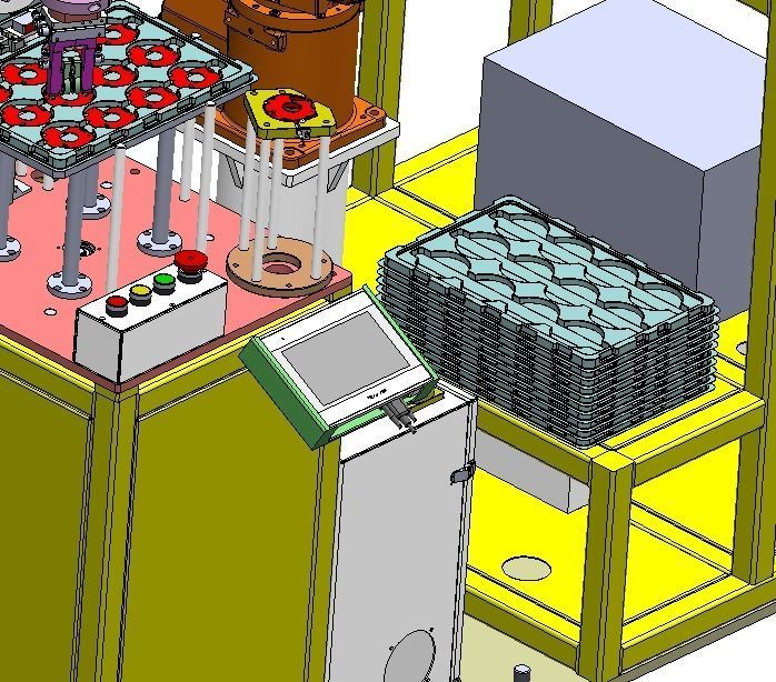 PCB board bracket automatic assembly machine 3D model_13