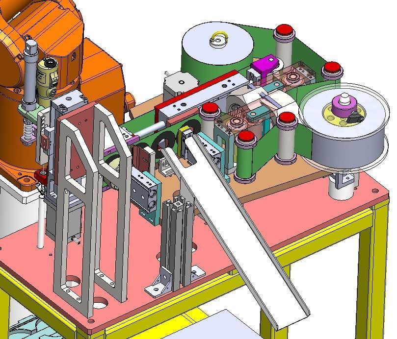 PCB board bracket automatic assembly machine 3D model_14