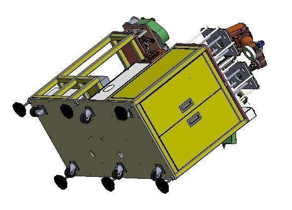 PCB board bracket automatic assembly machine 3D model_21