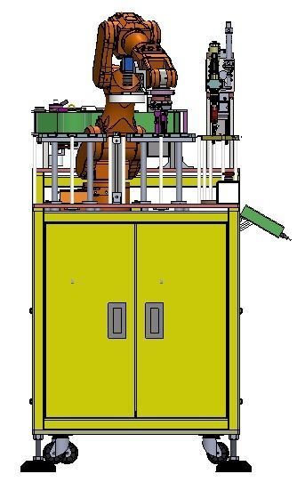 PCB board bracket automatic assembly machine 3D model_7