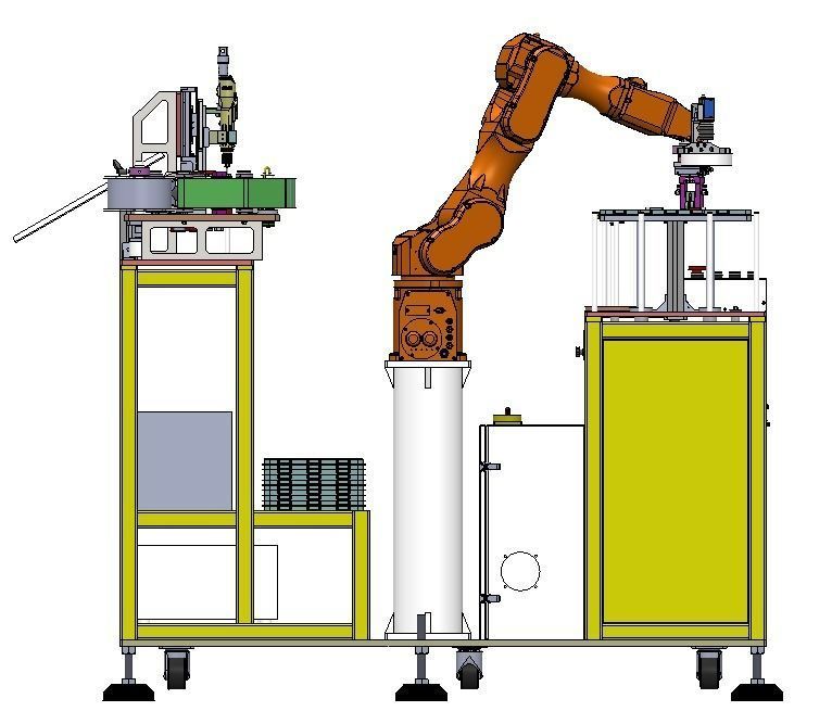 PCB board bracket automatic assembly machine 3D model_6