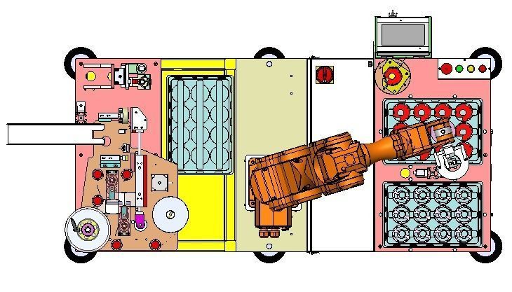 PCB board bracket automatic assembly machine 3D model_5