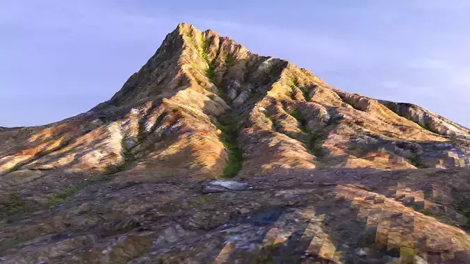 Green Mountain 3D model