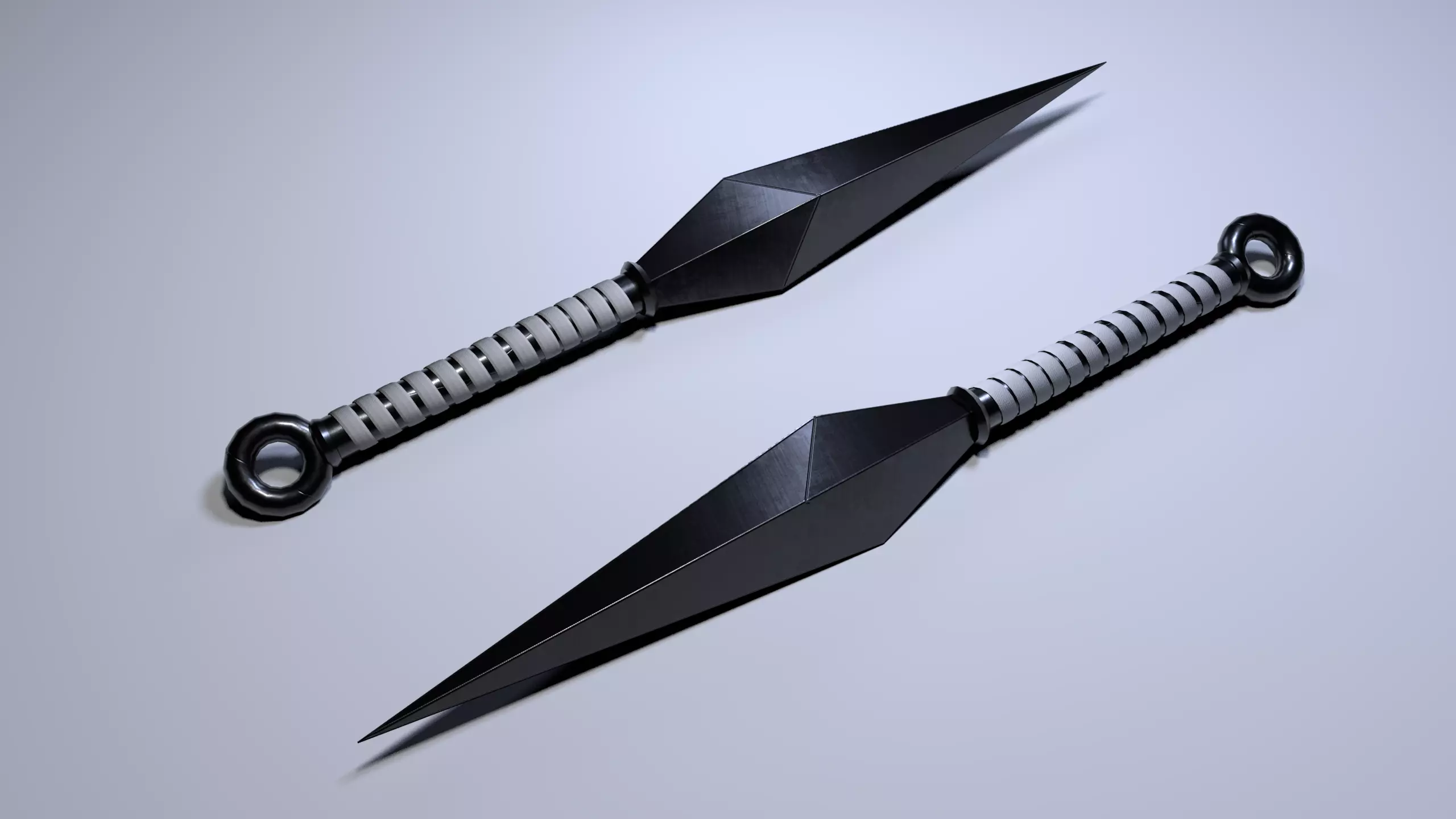 Kunai ninja from naruto Low-poly 3D model_0