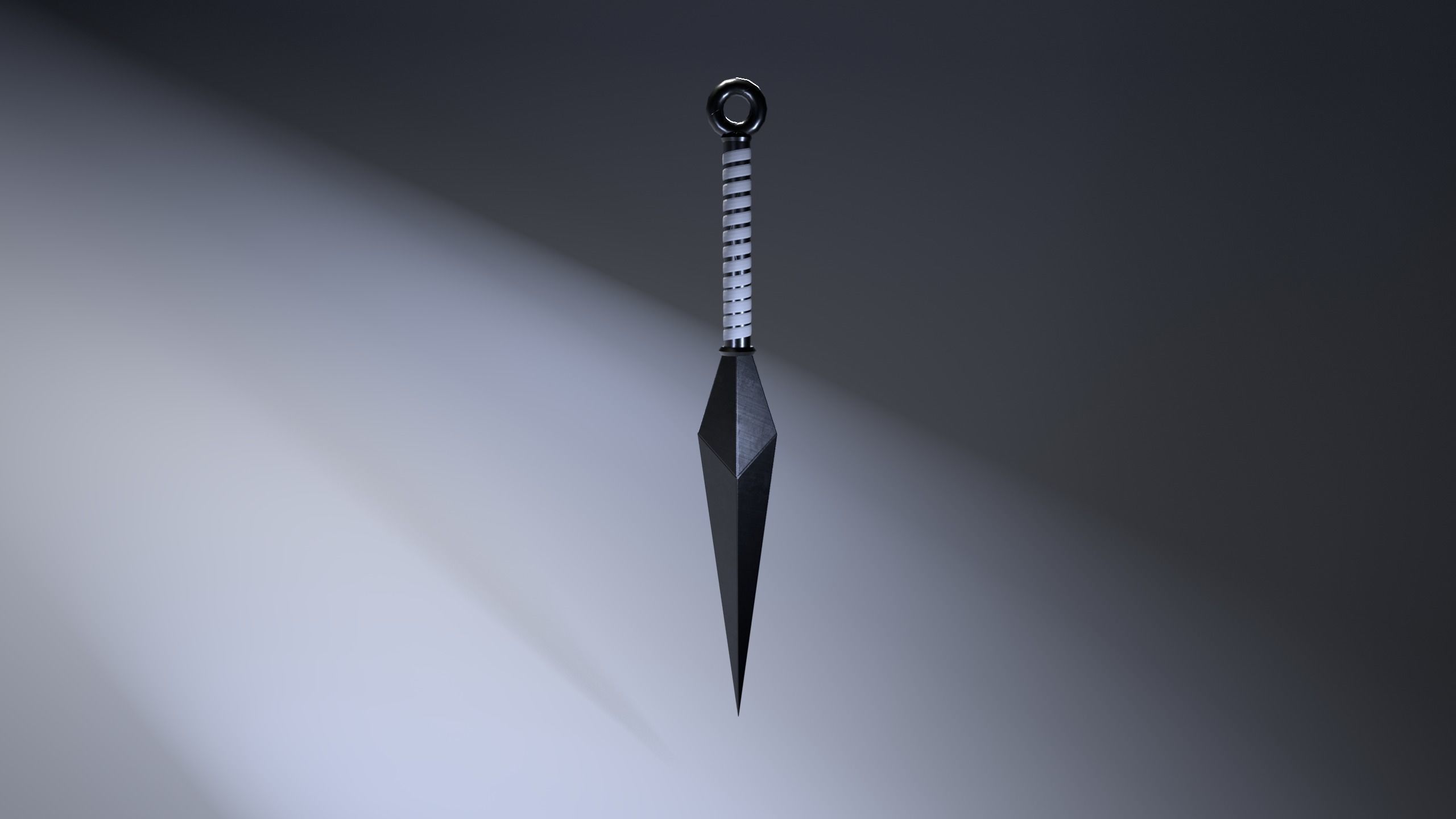 Kunai ninja from naruto Low-poly 3D model_4