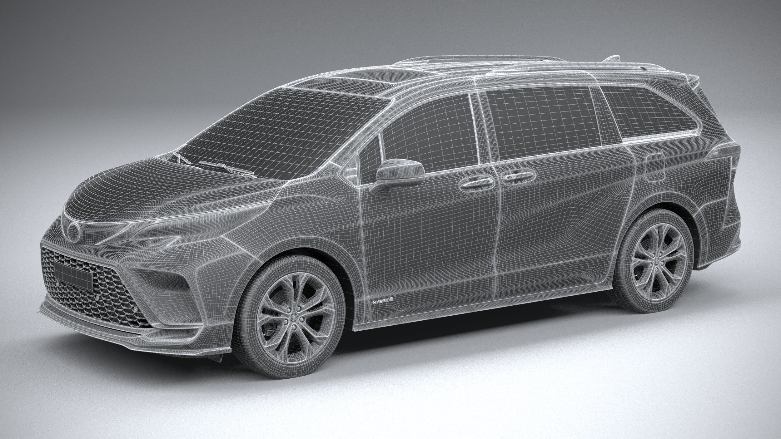 Toyota Sienna XSE 2021 3D model_26