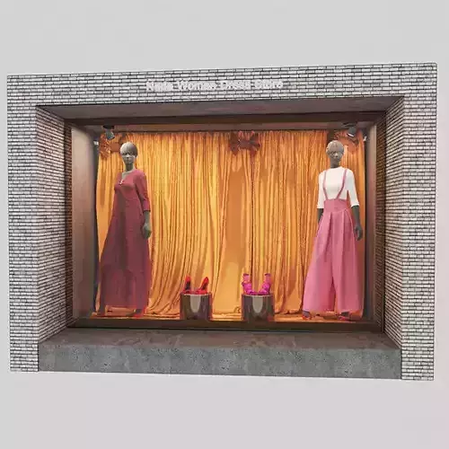 mannequin dress store 3D model