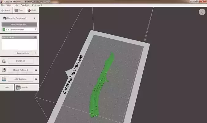 butterfly knife 3d 3D print model