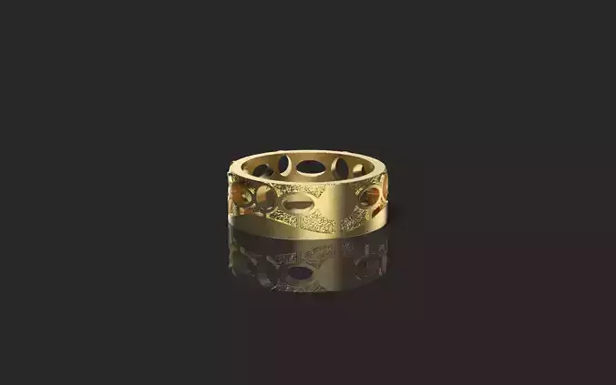 Ring with holes 3D model