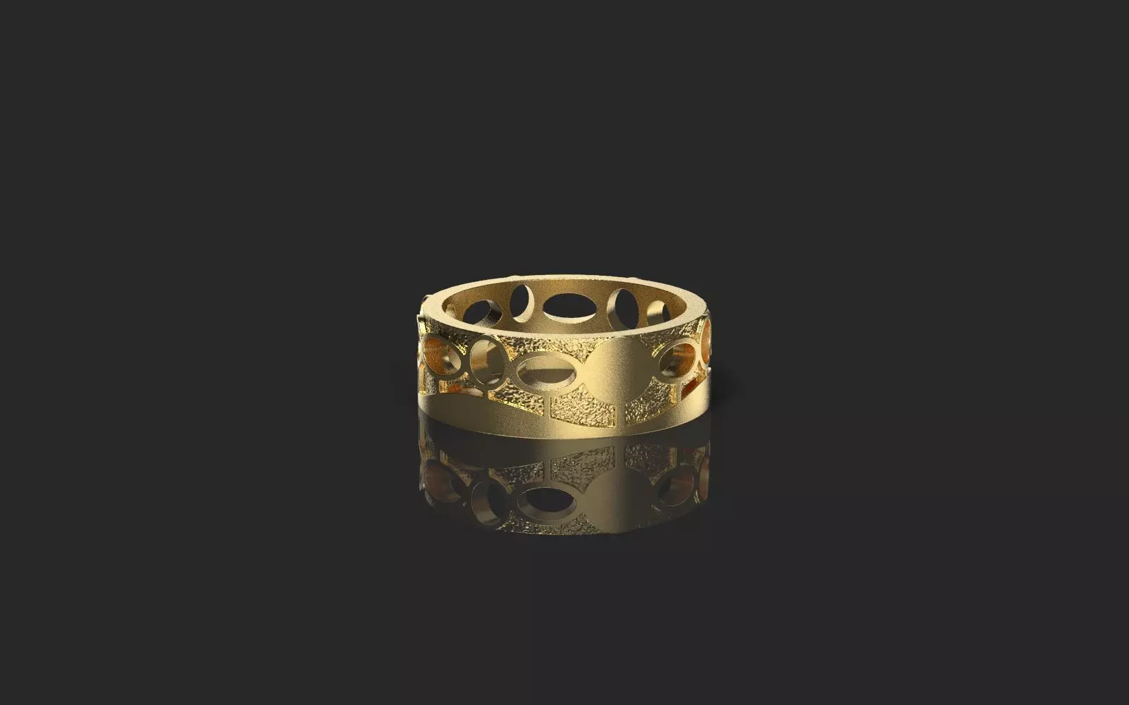 Ring with holes 3D model 3D print model_0