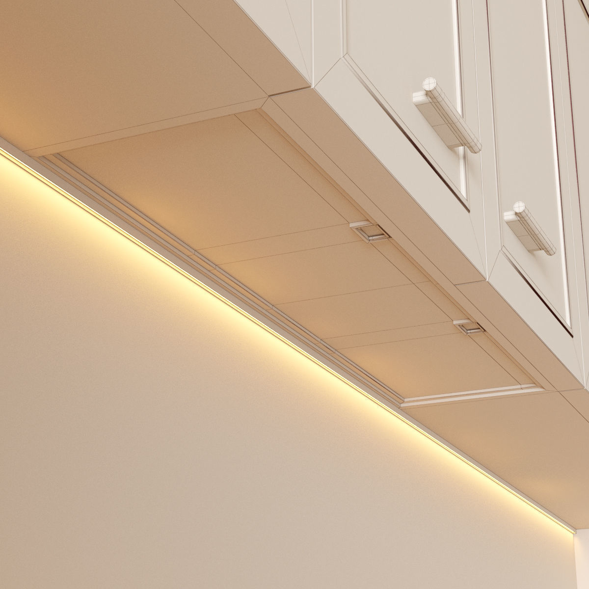 Kitchen 1 modern with cabinets 3D model_11