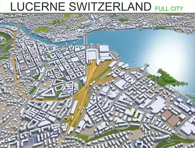 Lucerne City in Switzerland 30km