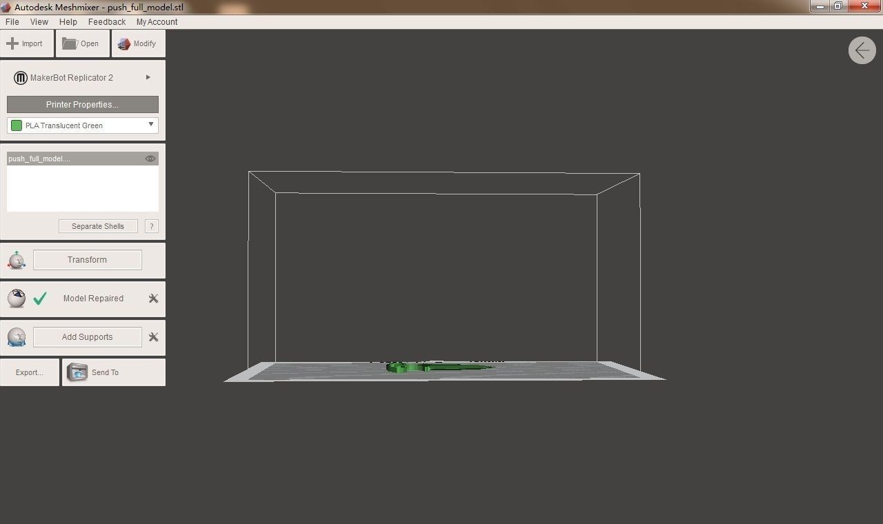 push knife 3D print model_4