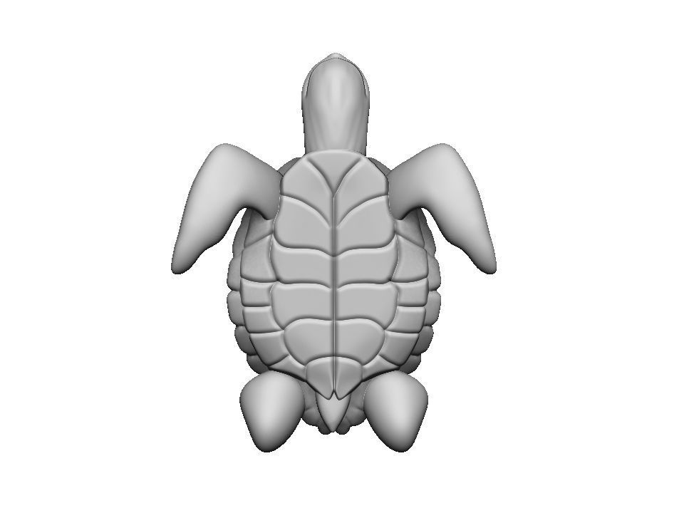 Turtle sea 3d print model 3D print model_51