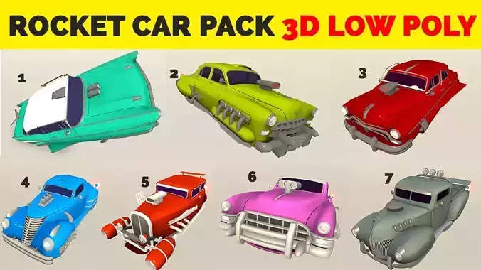 Rocket Car Pack 3D 