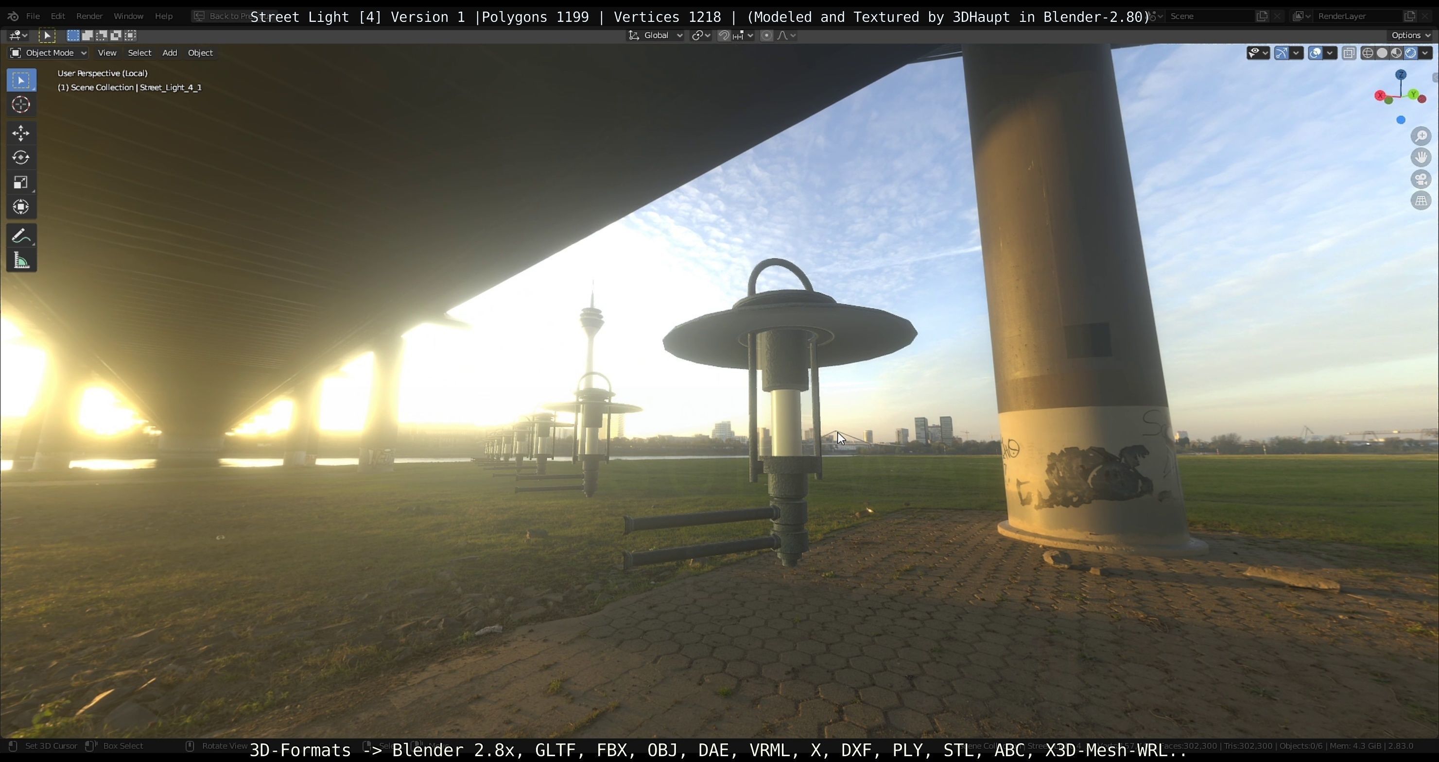 Street Light -4- Object 1 Low-poly 3D model_21